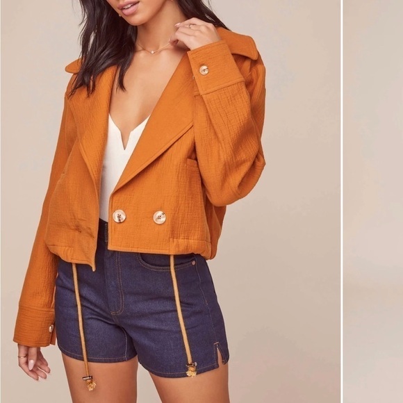 Astr The Label En Route Jacket in Caramel - Picture 1 of 11